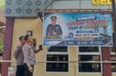 Foto:  Kapolrestabes memantau bener yang  dipasang