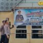 Foto:  Kapolrestabes memantau bener yang  dipasang