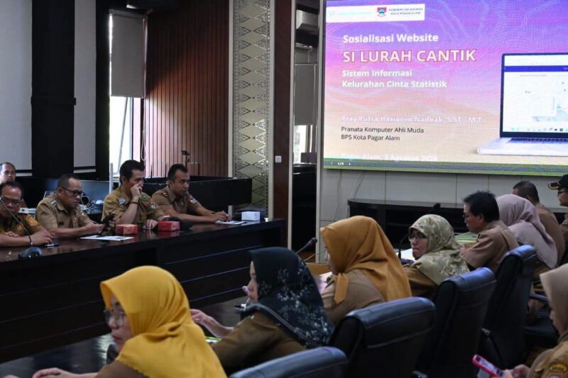 fhoto : sosialisasi data statistik berbasis web si lurah cantik