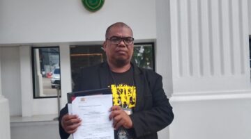 Foto  kuasa hukum pemohon, Hapis Muslim, SH saat ditemui di PN Palembang, Selasa (4/8/2026)