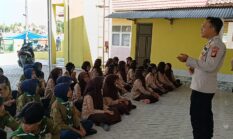 Polsek Buay Madang Timur Berikan Penyuluhan Bahaya Narkoba hingga Bullying ke Anggota Pramuka