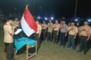 Wakil Bupati OKU Timur, M Adi Nugraha Purnama Yudha, memimpin upacara pelantikan pengurus Mabiran dan Kwartir Ranting Gerakan Pramuka Buay Madang Timur masa bakti 2026–2029 di Lapangan Desa Tanjung Sari, Kecamatan Buay Madang Timur, Kabupaten OKU Timur. 