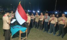 Polsek Buay Madang Timur Kawal Ketat Pelantikan Pengurus Pramuka dan Jambore Ranting di Tanjung Sari