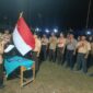 Wakil Bupati OKU Timur, M Adi Nugraha Purnama Yudha, memimpin upacara pelantikan pengurus Mabiran dan Kwartir Ranting Gerakan Pramuka Buay Madang Timur masa bakti 2026–2029 di Lapangan Desa Tanjung Sari, Kecamatan Buay Madang Timur, Kabupaten OKU Timur. 