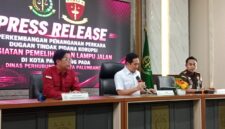 Saat Kepala Kejari Palembang Ali Akbar, SH.MH.gelar konferensi pers Rabu (5/8/2026