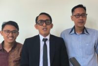 Tim penasihat hukum terdakwa.Riza Faisal Ismed SH saat ditemui di PN Tipikor Palembang, Rabu (5/8/2026)