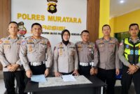 Personel Polres Muratara. Foto: dokumen polisi.