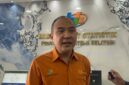 Caption: Kepala BPS Sumsel, Moh Wahyu Yulianto saat diwawancarai langsung usai rilis, Rabu (5/8/2026). Foto: Tia