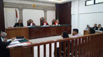 Saat para saksi dihadirkan di sidang PN Palembang, Kamis (6/8/2026)