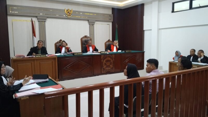 Saat para saksi dihadirkan di sidang PN Palembang, Kamis (6/8/2026)