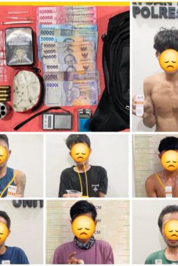 Digerebek Usai Laporan Warga, Polisi Bongkar Sarang Narkoba di Empat Lawang, 7 Orang dan Senpi Rakitan Diamankan