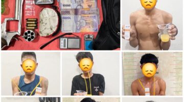 Digerebek Usai Laporan Warga, Polisi Bongkar Sarang Narkoba di Empat Lawang, 7 Orang dan Senpi Rakitan Diamankan