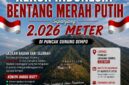 fhoto (istimewa) : flayer bentang bendera 2026 meter di puncak dempo