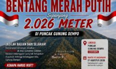 Ratusan Pendaftar Siap Pecahkan Rekor Bentangkan 2026 Meter Sang Saka Di Atap Dempo 