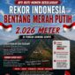 fhoto (istimewa) : flayer bentang bendera 2026 meter di puncak dempo