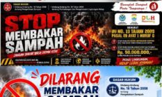 DLH Palembang Ingatkan Warga: Dilarang Membakar Sampah Sembarangan, Denda Rp50 Juta