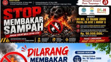 DLH Palembang Ingatkan Warga: Dilarang Membakar Sampah Sembarangan, Denda Rp50 Juta