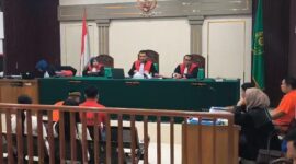 Saat para saksi dihadirkan disidang PN Palembang, Senin (10/8/2026)