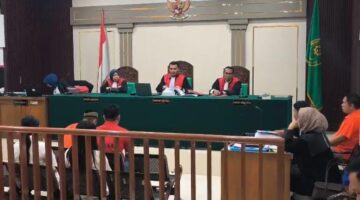 Saat para saksi dihadirkan disidang PN Palembang, Senin (10/8/2026)