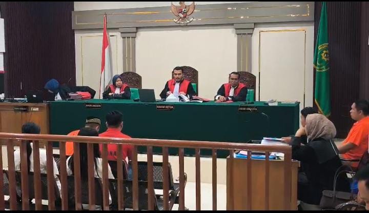 Saat para saksi dihadirkan disidang PN Palembang, Senin (10/8/2026)