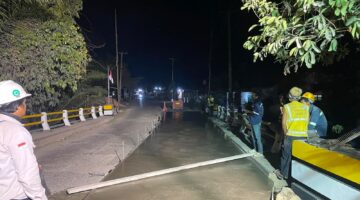 Wujud Komitmen Berkontribusi , PT HKI Perbaiki Jembatan Des Tenggaro Dan Pembenahan Ruas Jalan Talang Siku–Purwodadi.