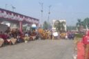 ibu Dermawanita Pariwisata, Eva Sari Dewi Wawan saat melintasi ketwock, dihadapan Para juri dan Ketua Tim Penggerak PKK Empat Lawang