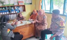 Polsek Buay Madang Timur Sosialisasikan Keamanan Desa di Puskesmas Pembantu Tanjung Mulya