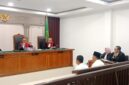 Suasana sidang Kasus Korupsi Irigasi Air Lemutu yang digelar di PN Tipikor Palembang, Selasa (11/8/206)