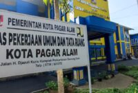 fhoto : gedung dinas pupr kota pagar alam