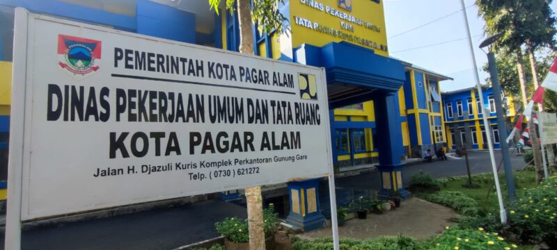 fhoto : gedung dinas pupr kota pagar alam