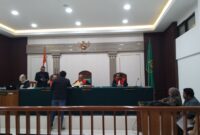 Suasana sidang gugatan 25 media digelar di PN Palembang, Rabu (12/8/2026)