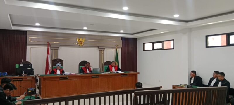 Saat majelis hakim Pengadilan Tipikor pada PN Palembang membacakan amar putusan terhadap terdakwa Yansori dalam persidangan di PN Tipikor Palembang, Rabu (12/8/2026).