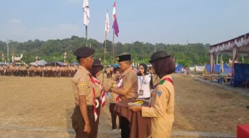 538 Anggota Pramuka Ikuti Perkemahan di Pulau Mas Empat Lawang, Sekda Dorong Kegiatan Digelar Dua Kali Setahun