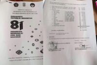 Proposal HUT RI di Kecamatan IT I Palembang senilai Rp 76,2 juta.
