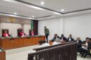 Saat para Terdakwa dihadirkan disidang PN Tipikor Palembang, Kamis (13/8/2026)