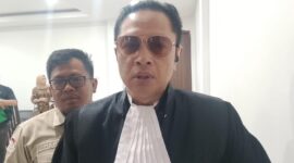 Penasihat hukum Kholizol dan Raga, Dr Darmadi Djufri SH MH saat ditemui di PN Tipikor Palembang, Kamis (13/8/2026)