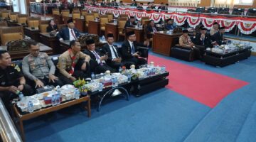 Bupati dan Ketua DPRD Empat Lawang Ikuti Pidato Kenegaraan Presiden Prabowo Secara Virtual
