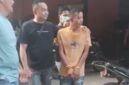 Salah satu pelaku saat diamankan. Foto: dokumen Polisi.