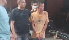 Salah satu pelaku saat diamankan. Foto: dokumen Polisi.
