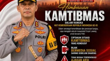 Imbauan Kamtibmas Jelang HUT RI ke-81, Kapolres Empat Lawang Ajak Warga Jaga Keamanan