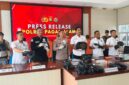 fhoto : pres confrence pengungkapan tindak pidana narkotika di wilayah hukum polres pagar alam