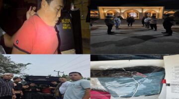Tersangka saat diamankan di Polres OKU Timur. Foto: dokumen polisi.