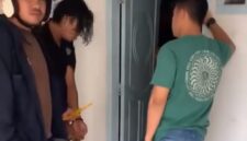Foto :  pelaku usai diringkus unit Ranmor