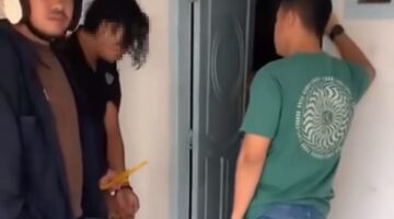 Foto :  pelaku usai diringkus unit Ranmor