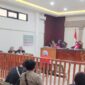 Saat Terdakwa dihadirkan di sidang yang digelar di PN Palembang, Selasa (18/8/2026)