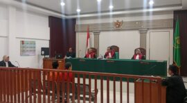 Saat JPU bacakan Tuntutan pidana disidang yang digelar di PN Palembang, Selasa (18/8/2026)