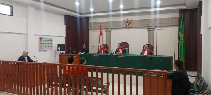 Saat JPU bacakan Tuntutan pidana disidang yang digelar di PN Palembang, Selasa (18/8/2026)