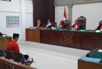Saat JPU bacakan tuntutan pidana disidang yang digelar di PN Palembang, Selasa (18/8/2026)