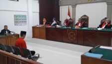 Saat JPU bacakan tuntutan pidana disidang yang digelar di PN Palembang, Selasa (18/8/2026)