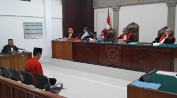 Saat JPU bacakan tuntutan pidana disidang yang digelar di PN Palembang, Selasa (18/8/2026)